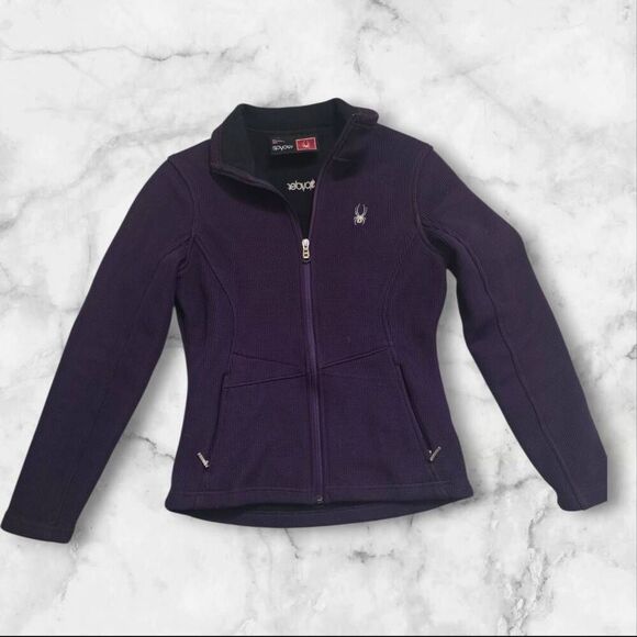 Spyder Tops - Spyder Plum Purple Full Zip Sweater Size Medium